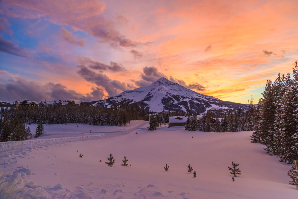 Lone Mountain Sunset